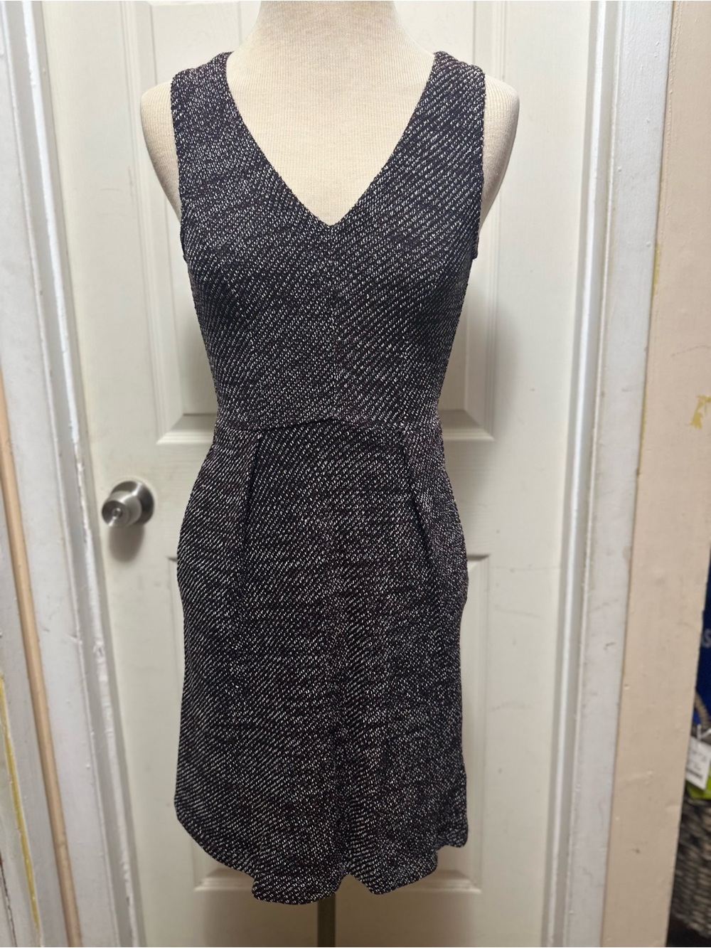 Madewell Knit Twill Terrace Tweed Dress Sz XXS/00